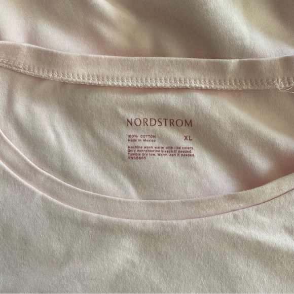 EUC - Nordstrom Light Pink Scoop Neck Tee, XL - Picture 7 of 7